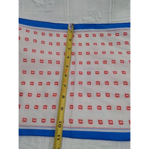 Vintage Queen Elizabeth 2 Cruise Ship Scarf 11" by 53" READ Description - Picture 7 of 11